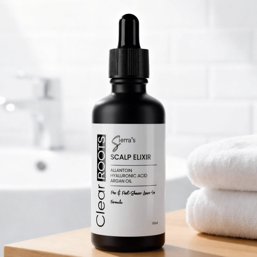 Clear ROOTS Scalp Elixir leave-in anti dandruff scalp serum with Allantoin, Hyaluronic Acid and Argan Oil for dry, flaky and itchy scalp - 50ml